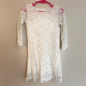 4-5T white lace dress